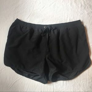 Black swim shorts